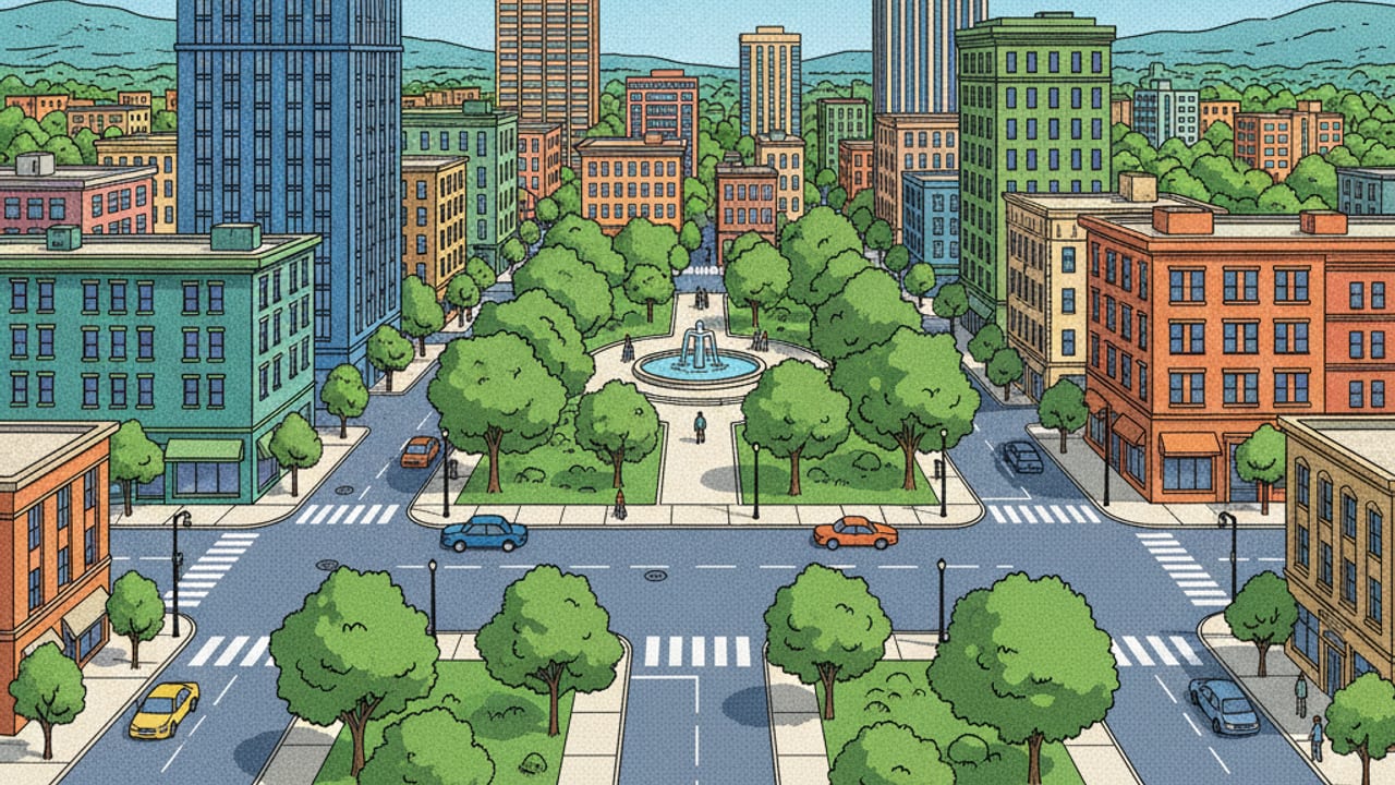 Cel-shaded illustration of Salton City