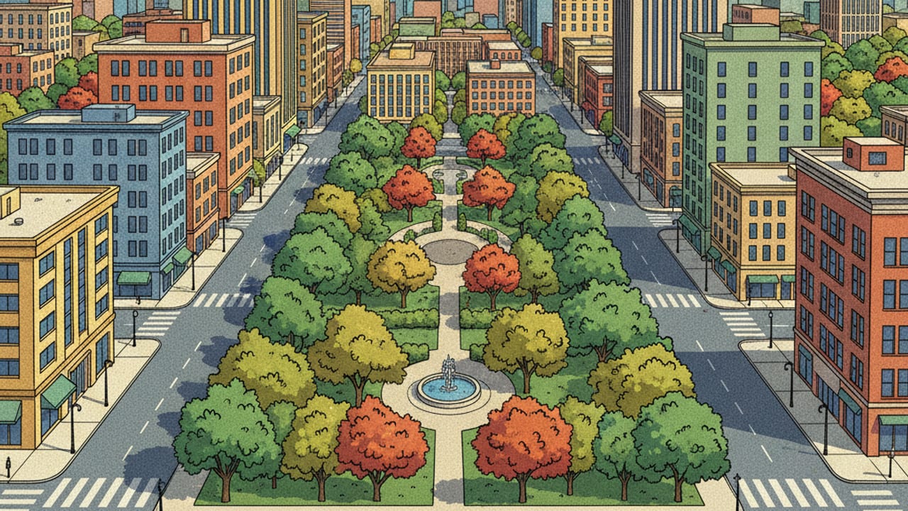 Cel-shaded illustration of Junction City