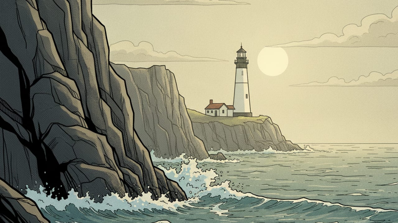 Cel-shaded illustration of Ucluelet