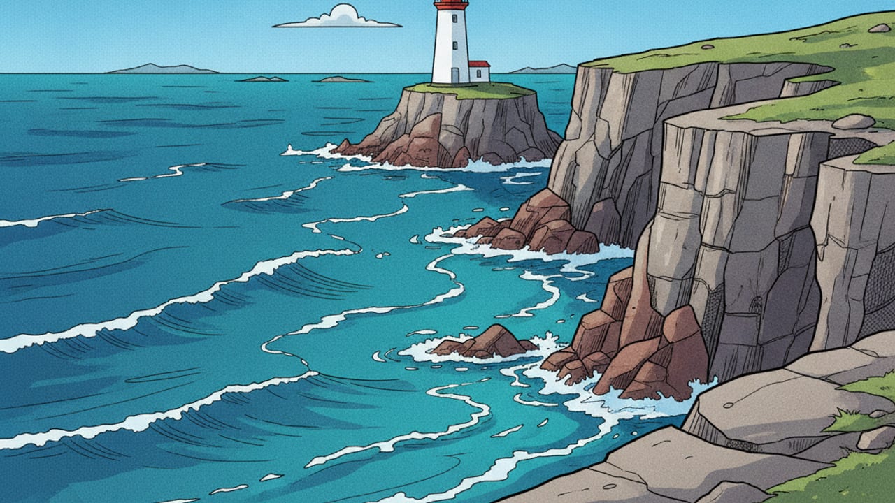 Cel-shaded illustration of Watch Hill