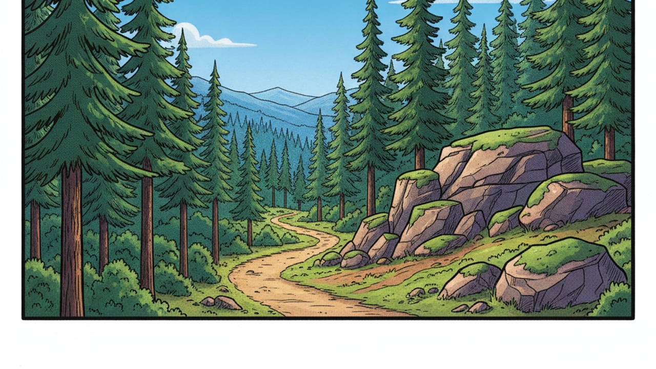 Cel-shaded illustration of Cottage Grove