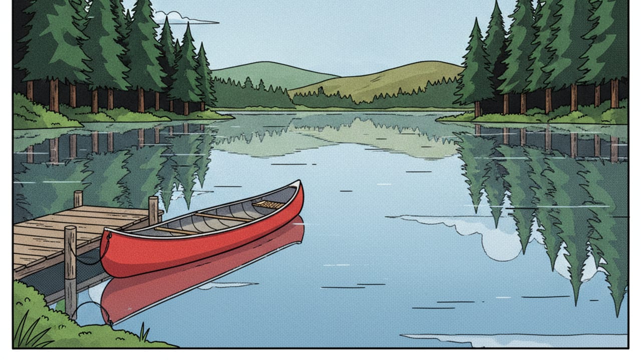 Cel-shaded illustration of Waterton Park