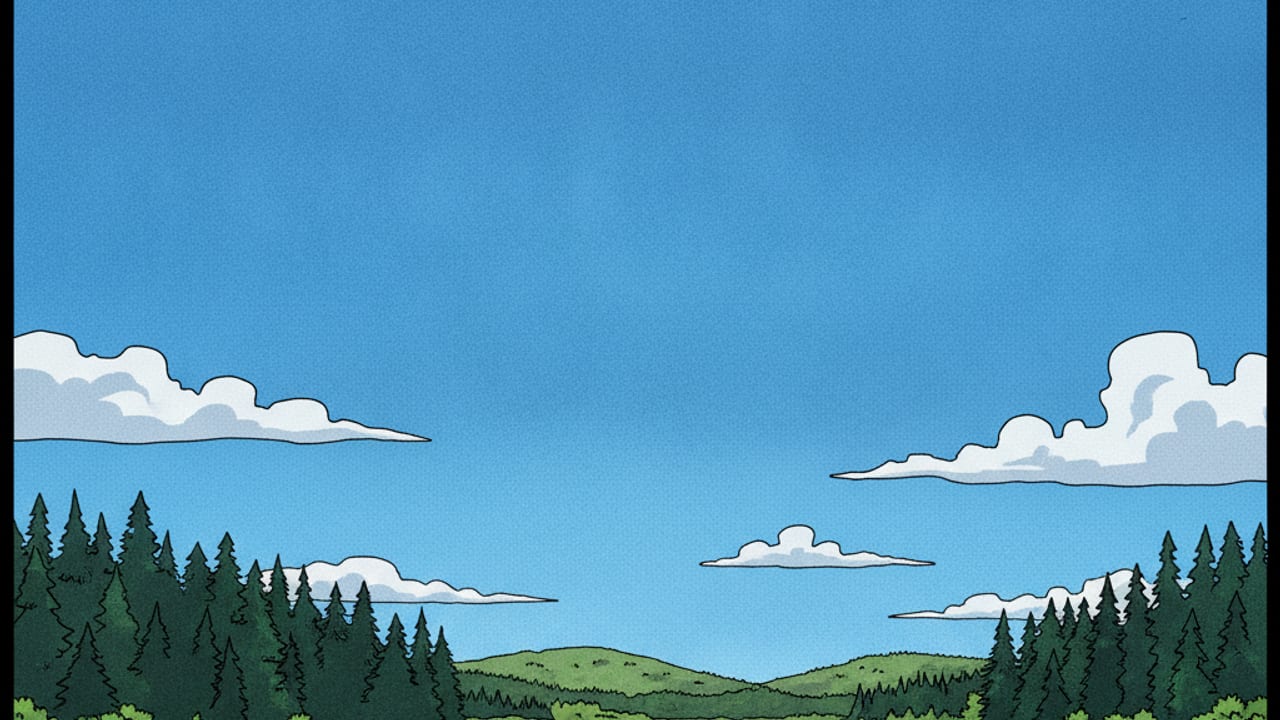 Cel-shaded illustration of Lake Wylie