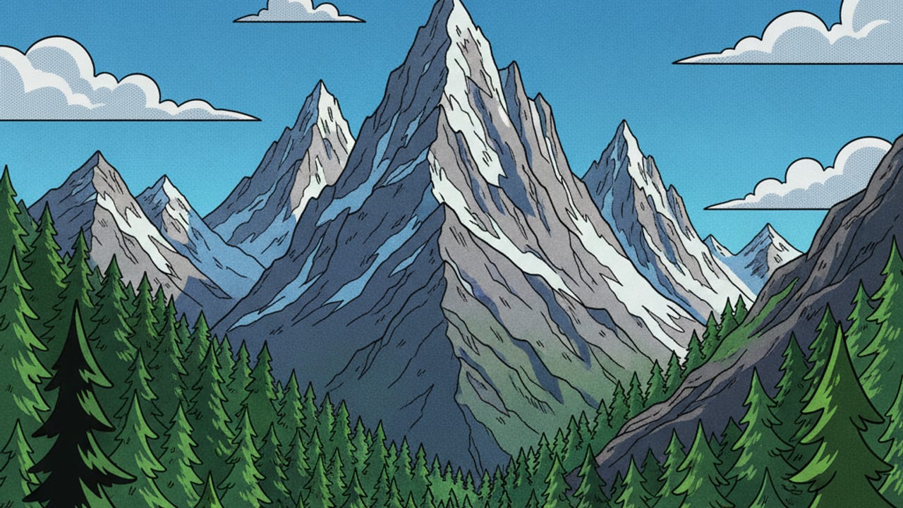 Cel-shaded illustration of Gravel Ridge